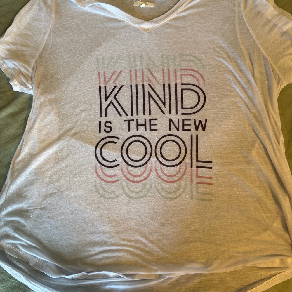 Maurices Tee - White with Multicolor Graphic